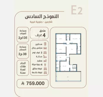 شقة للبيع في حي الروضة, مدينة جدة, منطقة مكة المكرمة صورة 5