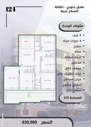 شقة للبيع في شارع الامير عبدالمجيد, حي الصواري, مدينة جدة, منطقة مكة المكرمة صورة 5