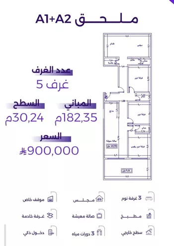 شقة للبيع في شارع عطيه بن يسر, حي الزهراء, مدينة جدة, منطقة مكة المكرمة صورة 3