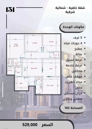 شقة للبيع في شارع الامير عبدالمجيد, حي الصواري, مدينة جدة, منطقة مكة المكرمة صورة 5