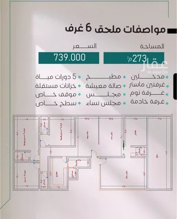 شقة للبيع في شارع ثريبان بارق, حي النزهة, مدينة جدة, منطقة مكة المكرمة صورة 2