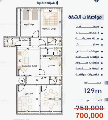 شقة للبيع في حي النعيم, مدينة جدة, منطقة مكة المكرمة صورة 4