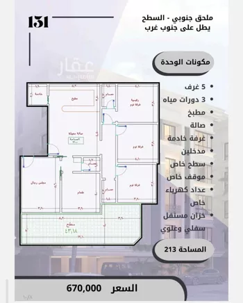 شقة للبيع في شارع الامير عبدالمجيد, حي الصواري, مدينة جدة, منطقة مكة المكرمة صورة 3