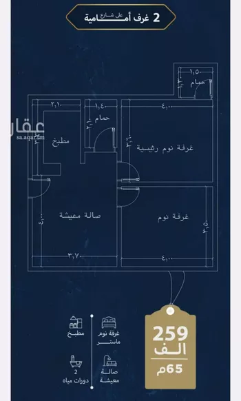 شقة للبيع في شارع ثريبان بارق, حي النزهة, مدينة جدة, منطقة مكة المكرمة صورة 4