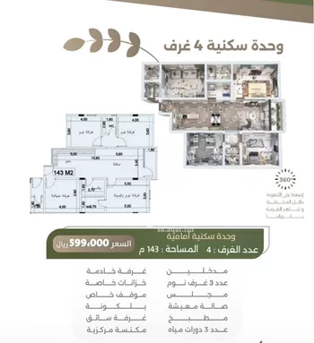 شقة للبيع في شارع سبيل العلم, حي السلامة, مدينة جدة, منطقة مكة المكرمة