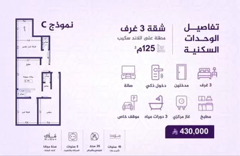 شقة للبيع في شارع طريق الملك عبدالله, حي الفيحاء, مدينة جدة, منطقة مكة المكرمة صورة 3