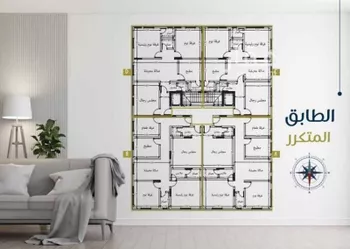 شقة للبيع في شارع ابو بهيه الغذاري, حي الزهراء, مدينة جدة, منطقة مكة المكرمة صورة 2