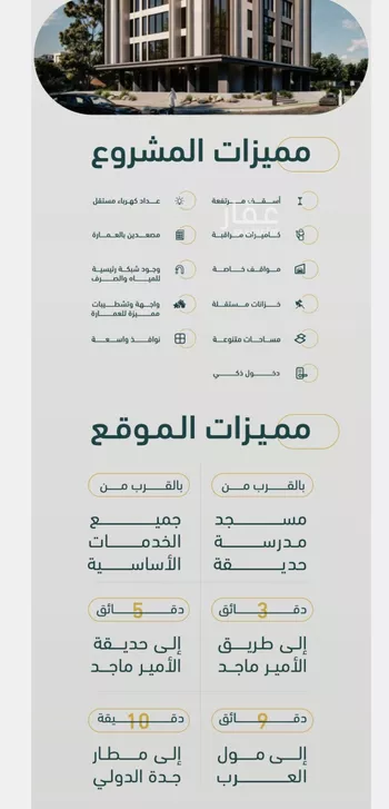 شقة للبيع في شارع عبدالملك العصامي, حي الربوة, مدينة جدة, منطقة مكة المكرمة