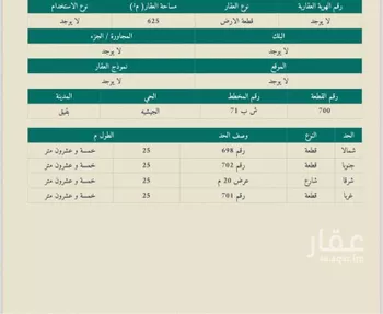 أرض للبيع في مدينة هجرة الجيشيه, المنطقة الشرقية