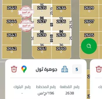 أرض للبيع في حي جوهرة ثول, مدينة ثول, منطقة مكة المكرمة صورة 2