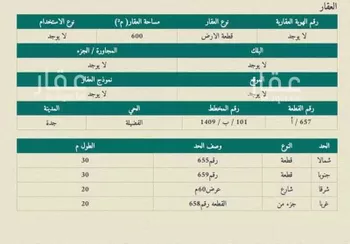 أرض للبيع في حي الفضيلة, مدينة جدة, منطقة مكة المكرمة صورة 2