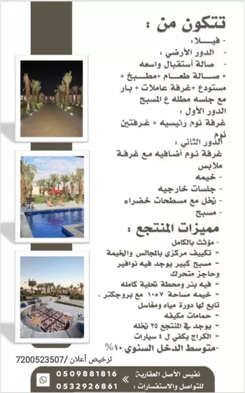 استراحة للبيع في شارع العماريه 156, حي مزارع وادى العماريه, مدينة مزارع وادى العماريه, منطقة الرياض صورة 2