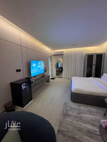 استديو مفروش للحجز في شارع الأمير ناصر بن عبدالعزيز, الروضة, الرياض
