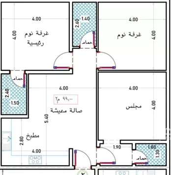 شقة للبيع في شارع الواحة, حي الواحة, مدينة جدة, منطقة مكة المكرمة