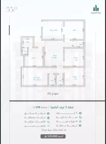 شقة للبيع في شارع النبأ, حي حكومي1, مدينة جدة, منطقة مكة المكرمة صورة 4