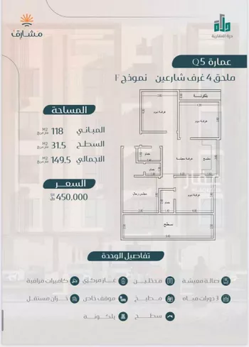 شقة للبيع في شارع ابن ابجر الكناني, حي مريخ, مدينة جدة, منطقة مكة المكرمة صورة 5