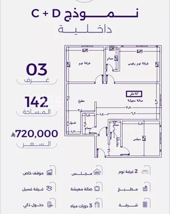 شقة للبيع في حي الزهراء, مدينة جدة, منطقة مكة المكرمة صورة 3