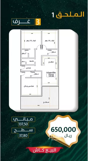 شقة للبيع في شارع عباس الحلواني, حي الروضة, مدينة جدة, منطقة مكة المكرمة صورة 4