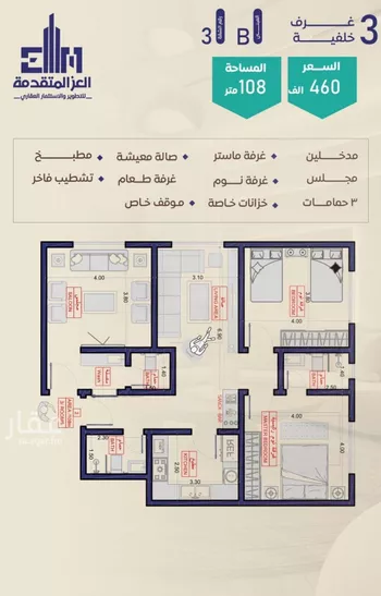 شقة للبيع في شارع شجاع بن وهب, حي السلامة, مدينة جدة, منطقة مكة المكرمة صورة 2