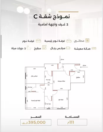 شقة للبيع في حي الصفاء, مدينة جدة, منطقة مكة المكرمة صورة 3