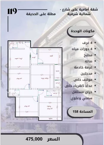 شقة للبيع في حي الواحة, مدينة جدة, منطقة مكة المكرمة صورة 4