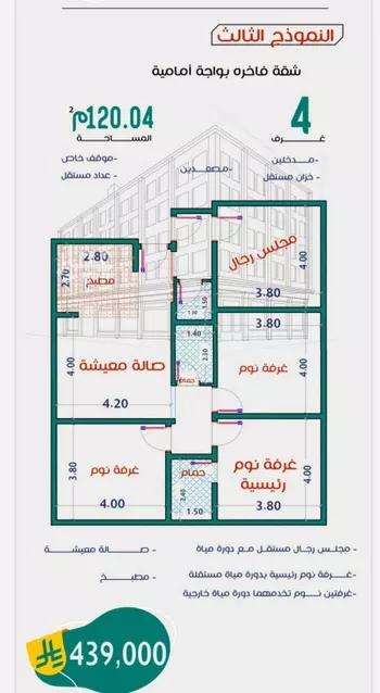 شقة للبيع في شارع عاصم بن قيس , حي الربوة, مدينة جدة, منطقة مكة المكرمة صورة 4