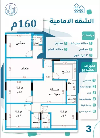 شقة للبيع في شارع محمد بن اسعد العظم, حي النزهة, مدينة جدة, منطقة مكة المكرمة