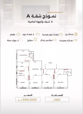 شقة للبيع في شارع الناصر بن الأحمر, حي الصفاء, مدينة جدة, منطقة مكة المكرمة صورة 3