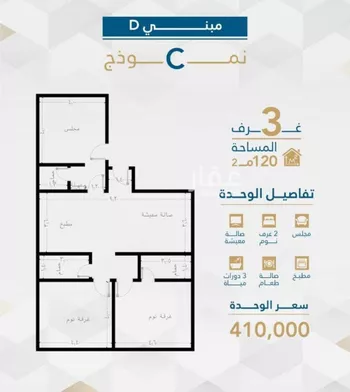 شقة للبيع في شارع البثنة, حي الفيحاء, مدينة جدة, منطقة مكة المكرمة صورة 4