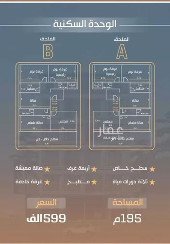 شقة للبيع في شارع نفوز قنفيذه, حي النزهة, مدينة جدة, منطقة مكة المكرمة صورة 2