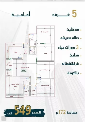شقة للبيع في شارع الامير عبدالمجيد, حي الصواري, مدينة جدة, منطقة مكة المكرمة صورة 5