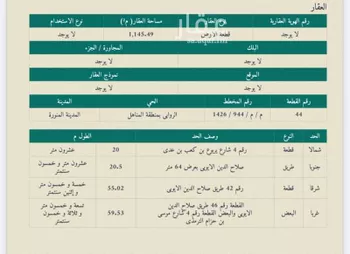 أرض للبيع في شارع صلاح الدين الايوبي, حي الروابي, مدينة المدينه المنوره, منطقة المدينة المنورة صورة 2