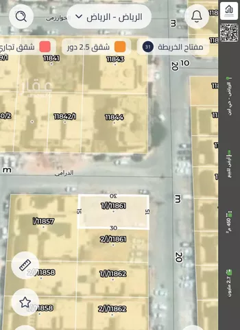 أرض للبيع في شارع الخوخ, حي لبن, مدينة الرياض, منطقة الرياض صورة 2