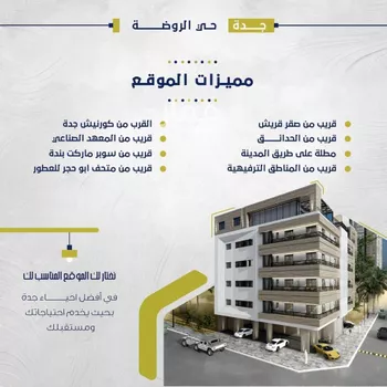 شقة للبيع في شارع ابن ابي القاسم, حي الروضة, مدينة جدة, منطقة مكة المكرمة صورة 4