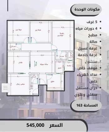 شقة للبيع في شارع الامير عبدالمجيد, حي الصواري, مدينة جدة, منطقة مكة المكرمة صورة 2