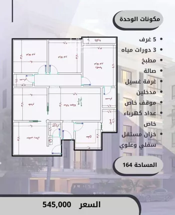 شقة للبيع في شارع الامير عبدالمجيد, حي الصواري, مدينة جدة, منطقة مكة المكرمة صورة 3