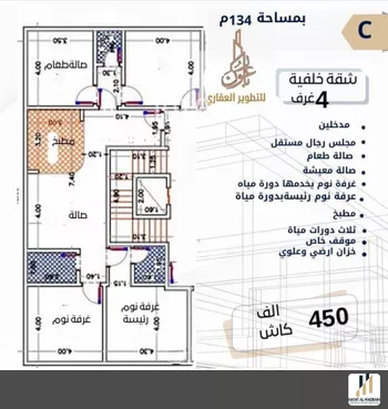 شقة للبيع في شارع طه السنوي, حي الصفاء, مدينة جدة, منطقة مكة المكرمة صورة 3