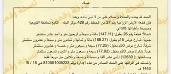 أرض للبيع في حي حي الشفاوي, مدينة حي الشفاوي, منطقة الرياض صورة 2