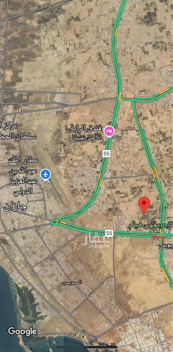 أرض للبيع في حي الزهور, مدينة جازان, منطقة جازان صورة 3