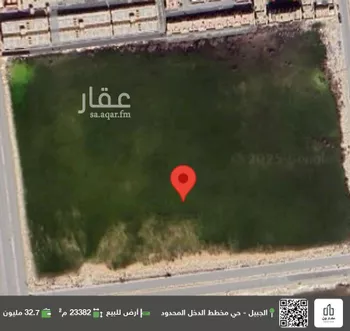أرض للبيع في شارع الامير سعود بن عبدالله بن جلوي الفرعي, حي الروضة, مدينة الجبيل, المنطقة الشرقية