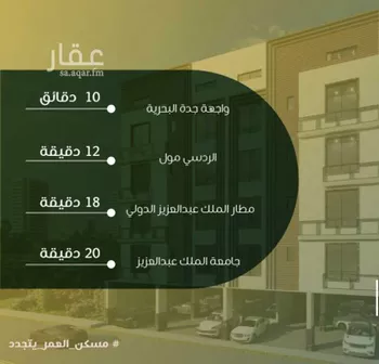 شقة للبيع في شارع ابو سبره الجعفي, حي الزهراء, مدينة جدة, منطقة مكة المكرمة صورة 4