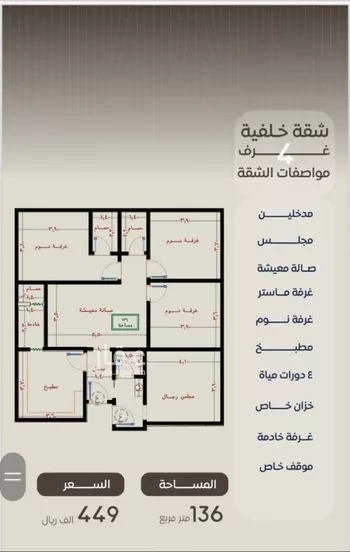 شقة للبيع في شارع ظعفرانه, حي النزهة, مدينة جدة, منطقة مكة المكرمة صورة 2