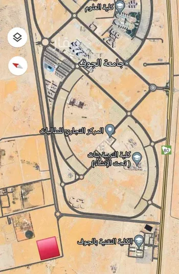 أرض للبيع في شارع شارع خلف جامعة الجوف, حي الغدير, مدينة سكاكا, منطقة الجوف