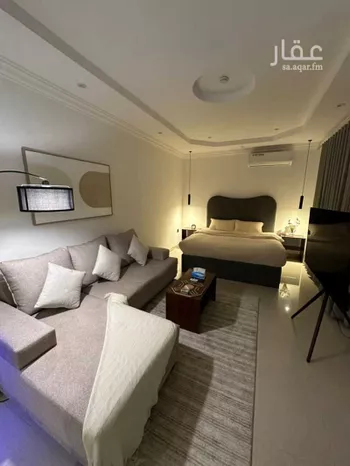 استديو مفروش للحجز في شارع بكر بن سوادة, حي النرجس, الرياض
