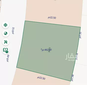 أرض للبيع في شارع عبدالملك بن عباس, حي المهدية, مدينة الرياض, منطقة الرياض صورة 2