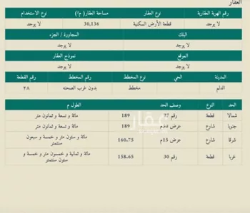 أرض للبيع في شارع شارع الأمير نايف بن عبدالعزيز, حي سدير, مدينة الدلم, منطقة الرياض