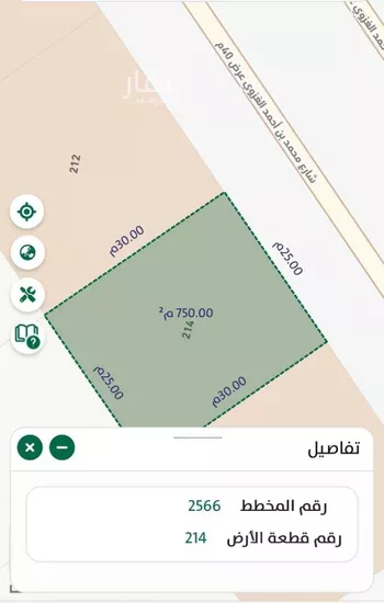 أرض للبيع في شارع محمد بن أحمد الغزوي, حي المهدية, مدينة الرياض, منطقة الرياض صورة 2