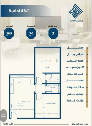 شقة للبيع في شارع ابن الشرف, حي الجامعة, مدينة جدة, منطقة مكة المكرمة صورة 4
