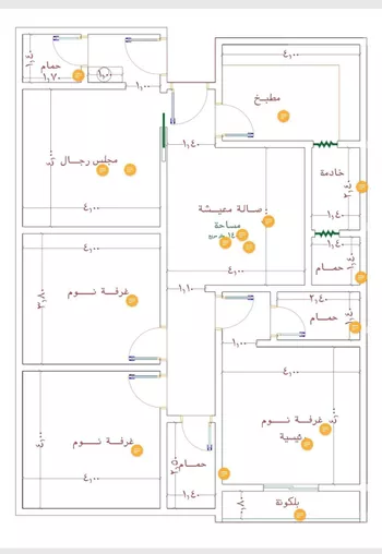 شقة للبيع في شارع الامير عبدالمجيد, حي الصواري, مدينة جدة, منطقة مكة المكرمة صورة 2