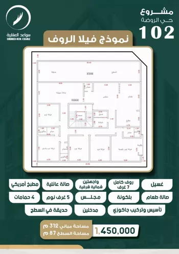 شقة للبيع في حي الروضة, مدينة جدة, منطقة مكة المكرمة